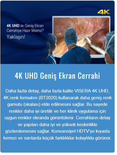4K UHD Geniş Ekran Cerrahi